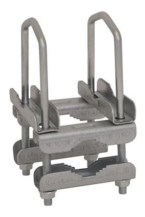 2x Cybant Double Handle Coupler Two Antenna Masts Pipe Clamp 62mm Manufacturer code OPM-38/60