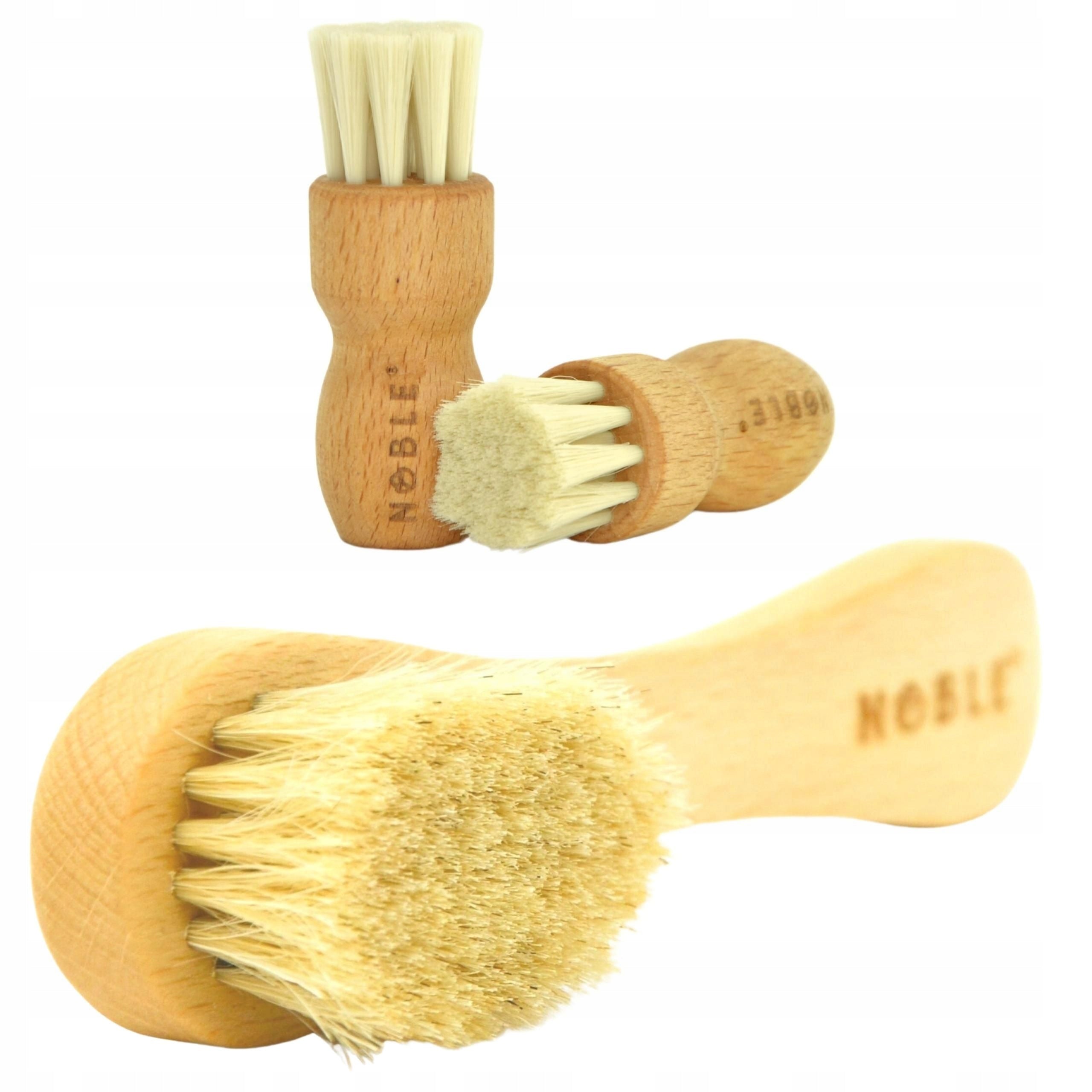 2x Dry and Wet Face Massage Brush Applying Masks NOBLE