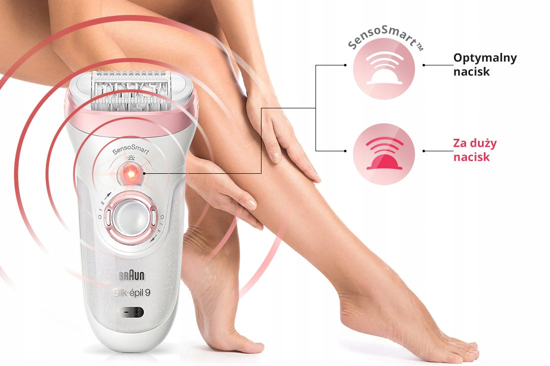 2x EPILATOR BRAUN Silk-epil 9 Sensosmart+ FOR FACE + SPA + FACE + SHAVER Manufacturer code SES9-995BS
