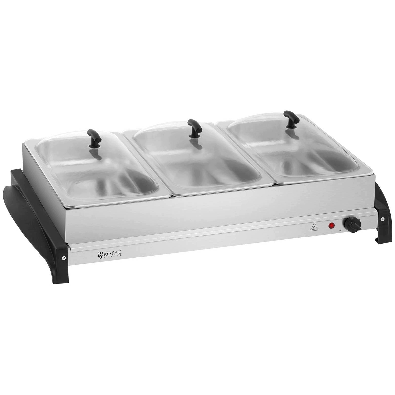 2x Food Warmer for 3 Electric Containers 400W Royal Catering Brand Royal Catering