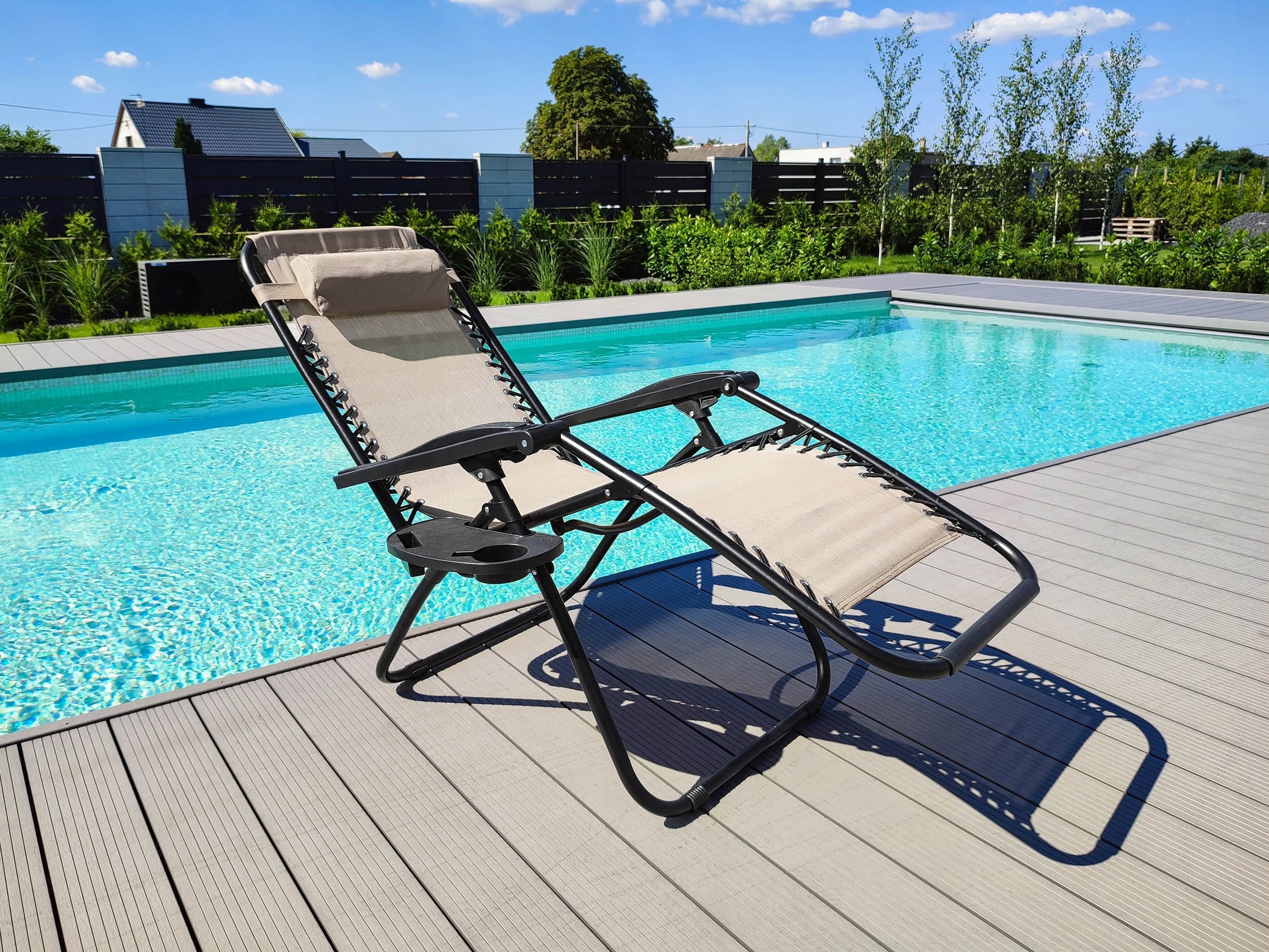 2x GARDEN LOUNGER FOLDING BEACH CAMPING CHAIR ZERO GRAVITY Manufacturer code 067088MG
