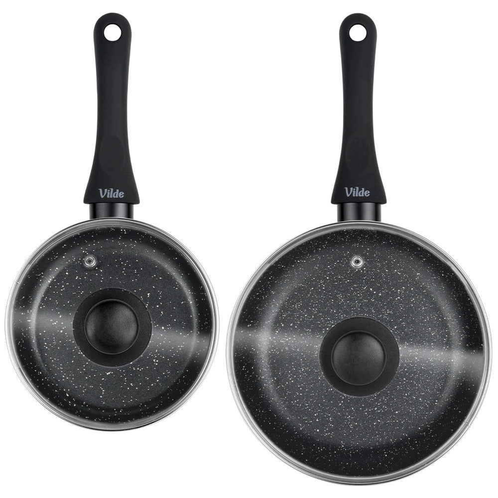 2x GRANITE pan with lid set of pans with lids VILDE 16 20 cm Manufacturer code 5900670119772