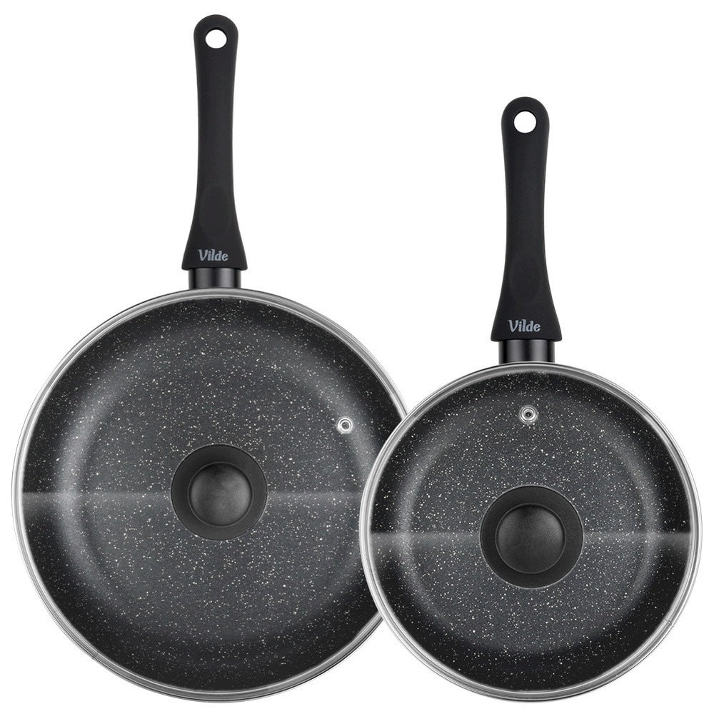 2x GRANITE pan with lid set of pans with lids VILDE 20 26 cm Manufacturer code 5900670119956
