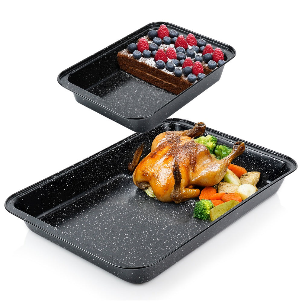 2x GRANITe Mold Pan Baking Sheet Meat Cake