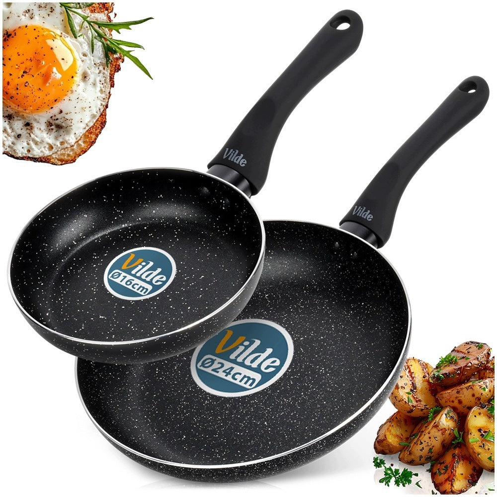 2x GRANITe frying pan for frying stewing pan set VILDE 16 24 cm