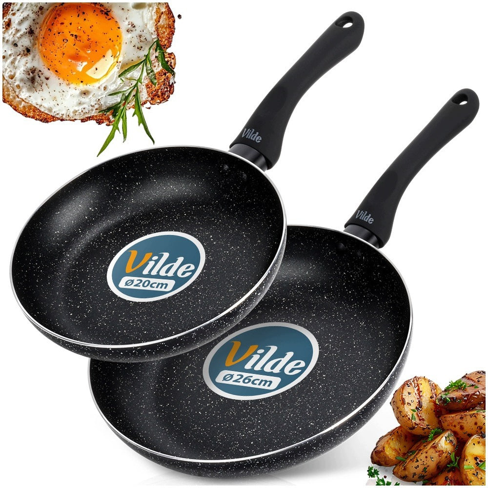 2x GRANITe frying pan for frying stewing pan set VILDE 20 26 cm