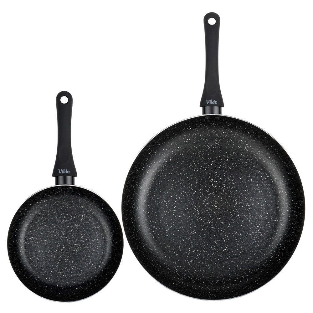 2x GRANITe frying pan for frying stewing pan set VILDE 20 32 cm Brand Vilde