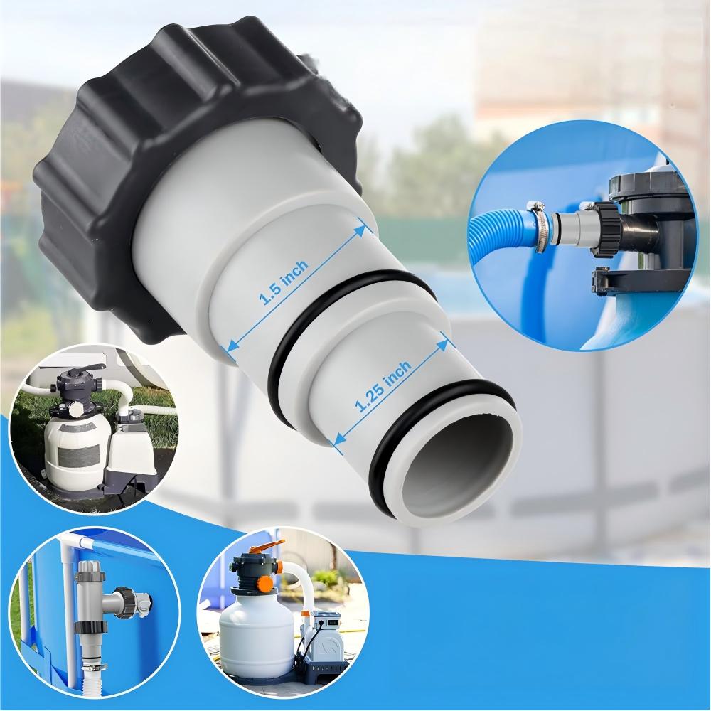 2x HOSE REDUCTION FITTING FOR PUMPS POOL HOSES ADAPTER FOR INTEX 32-38MM Packaging status original