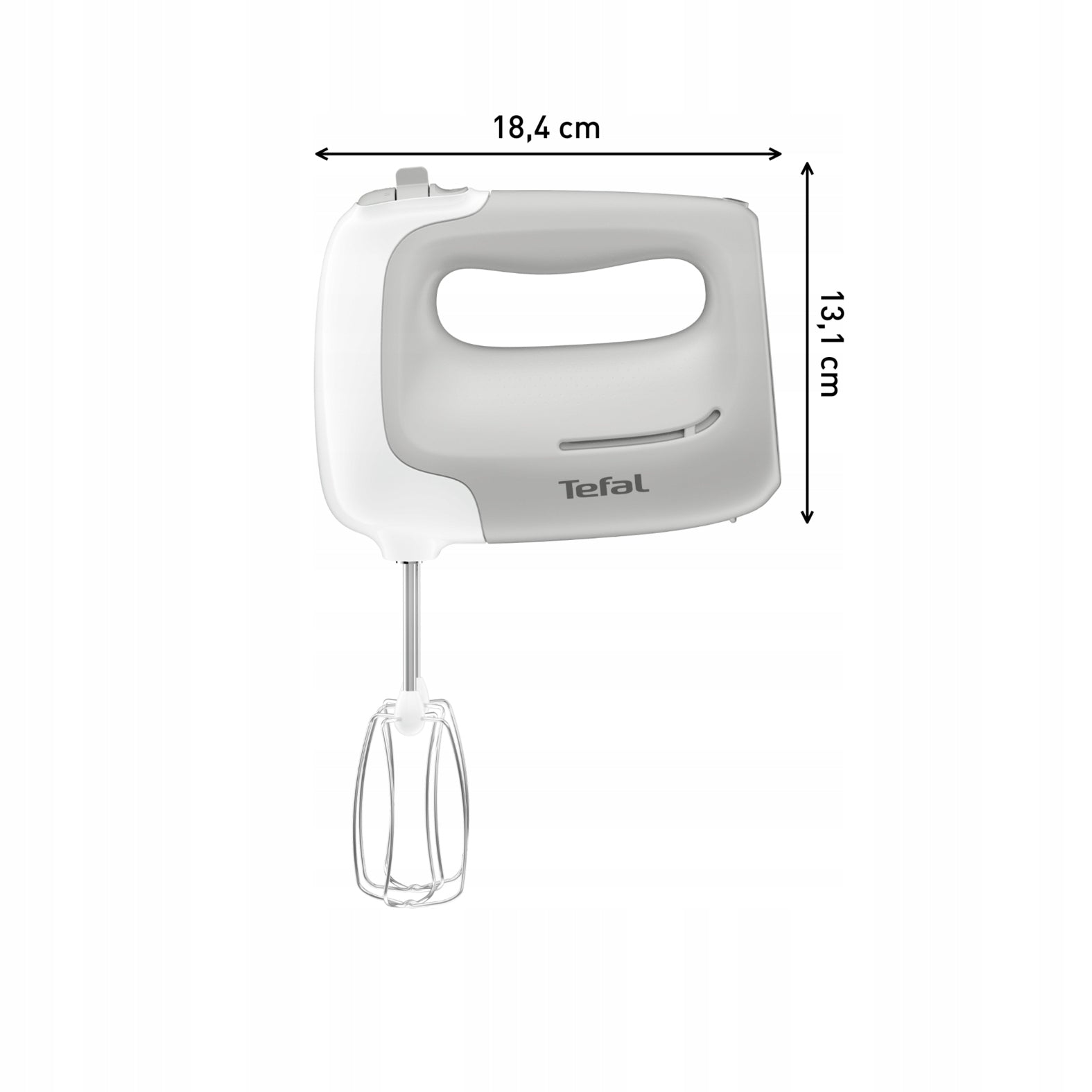 2x Hand mixer TEFAL PrepMix HT450B38 Dominant color silver/gray