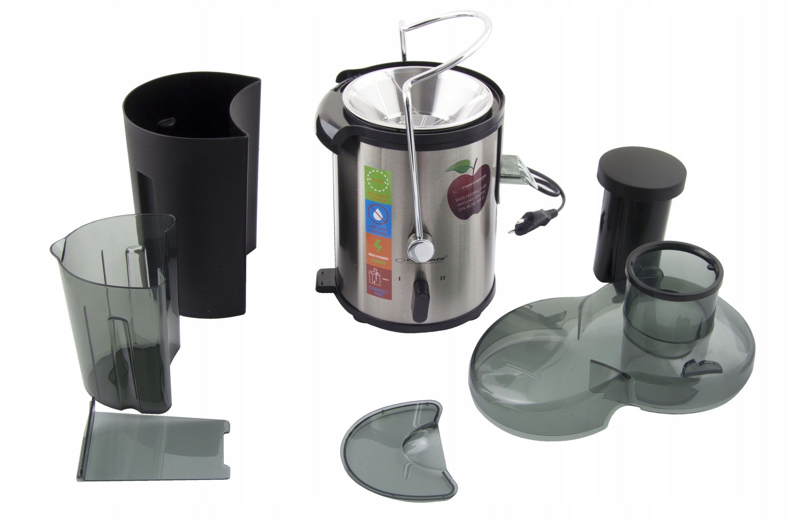 2x Juicer Esperanza Carrot EKJ002 (500W; colour inox) Brand Esperanza