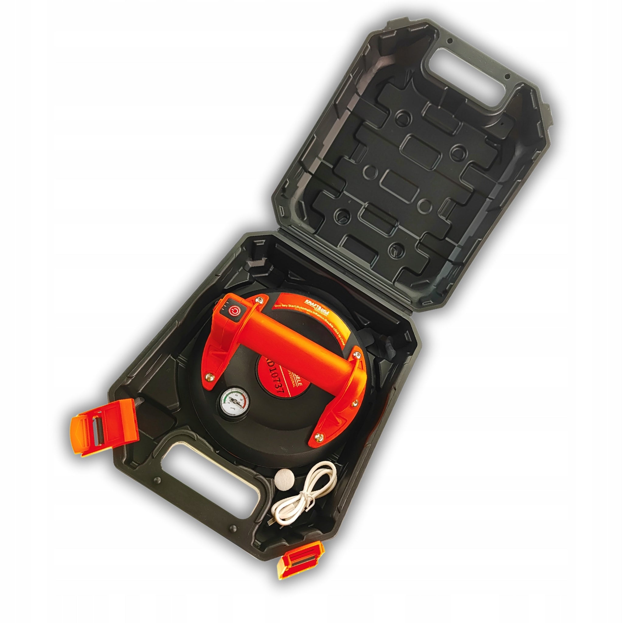 2x Kraft Dele Automatic Suction Cup 200 Mm 190 Kg Cordless Product weight with unit packaging 2.1 kg