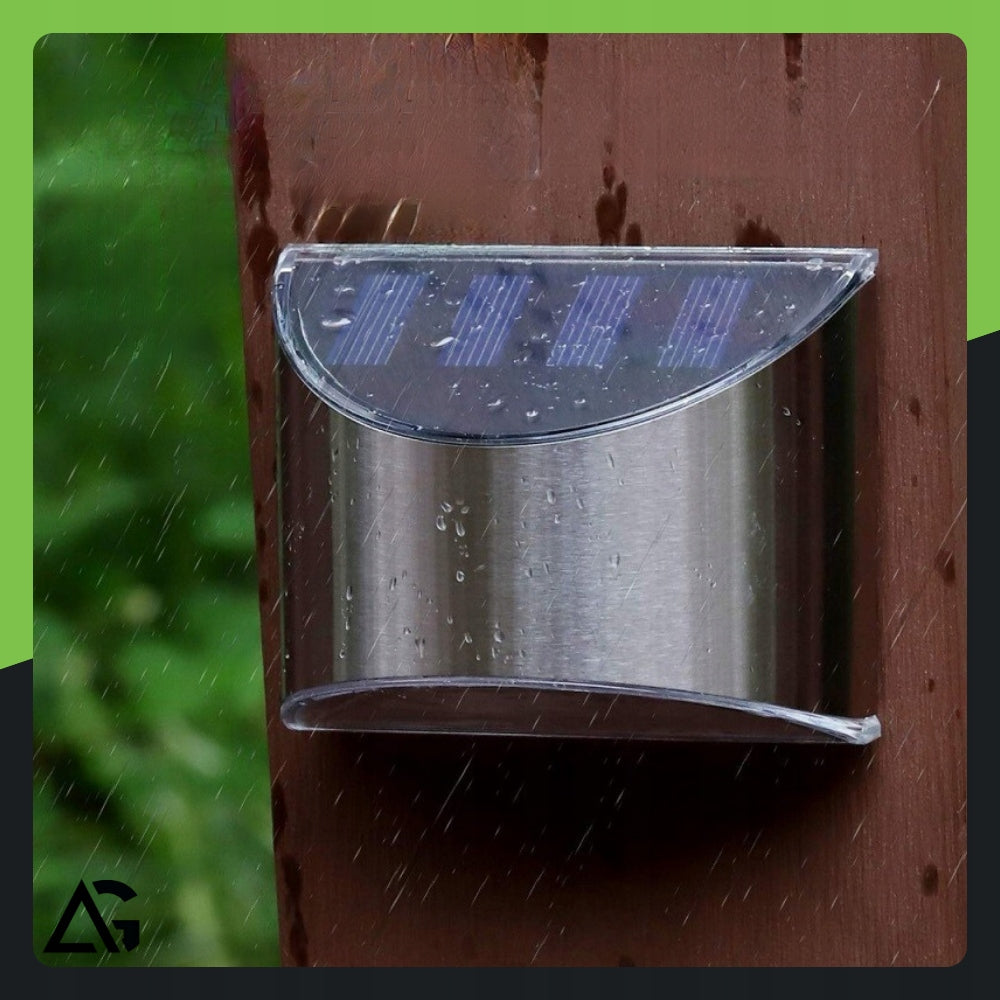 2x OUTDOOR WALL SCONCE LED SOLAR GARDEN LAMP FACADE LAMP Packaging status original
