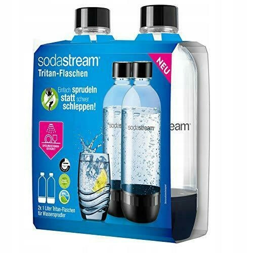 2x Original BOTTLES FOR SATURATOR SodaStream 2x1L | FOR DISHWASHER Manufacturer code Butelki SodaStream DWUPAK DO ZMYWARKI