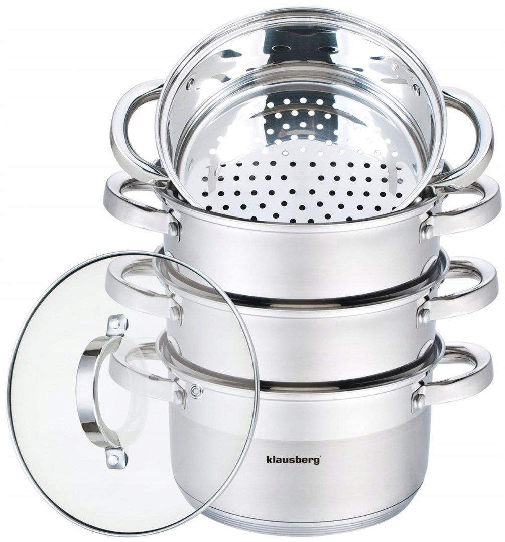 2x POT FOR STEAM KLAUSBERG 5 ELEMENT. 18cm KB-7137