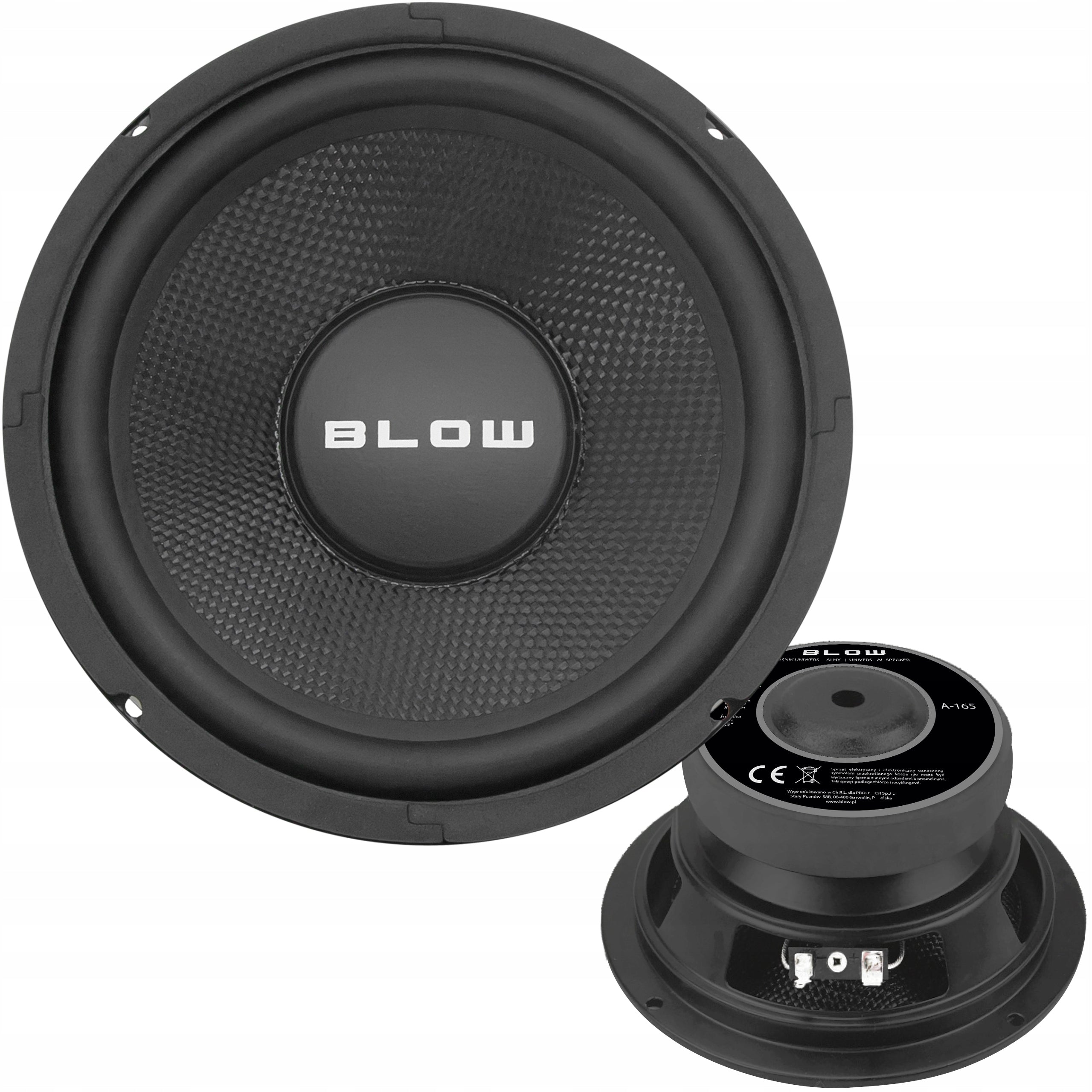 2x POWERFUL CAR BASS SPEAKER WOOFER 200W 6,5" 165mm 16,5cm EAN (GTIN) 071990494322