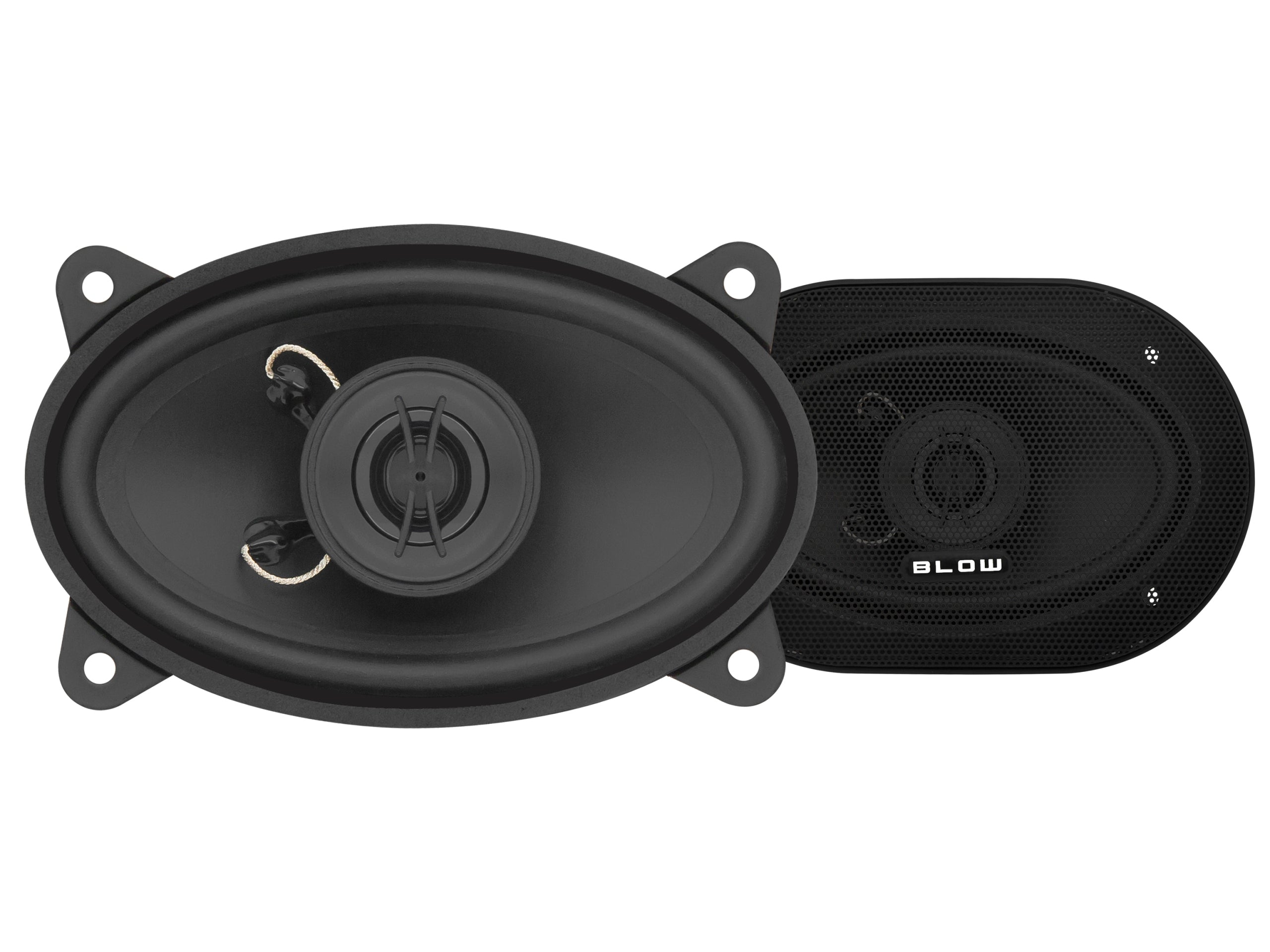 2x POWERFUL CAR SPEAKERS 110W 4x6" 4Ohm OVAL ELLIPSE 2 WAY Brand Prolech