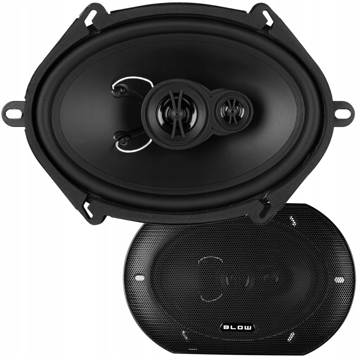 2x POWERFUL CAR SPEAKERS 180W 5x7" 4Ohm OVAL ELLIPSE 3 WAY Manufacturer Blow