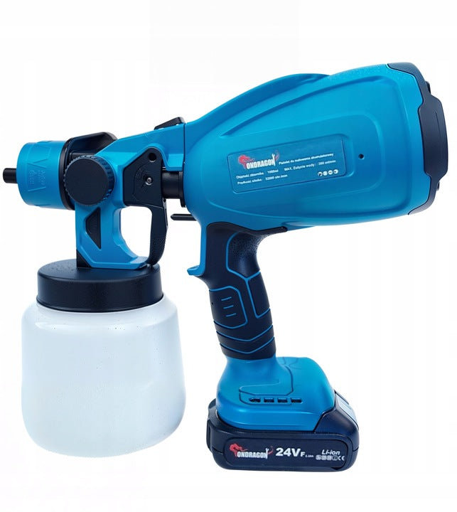 2x Painting Aggregate Cordless Wall Paint Gun Powerful 24v Brand Ondragon