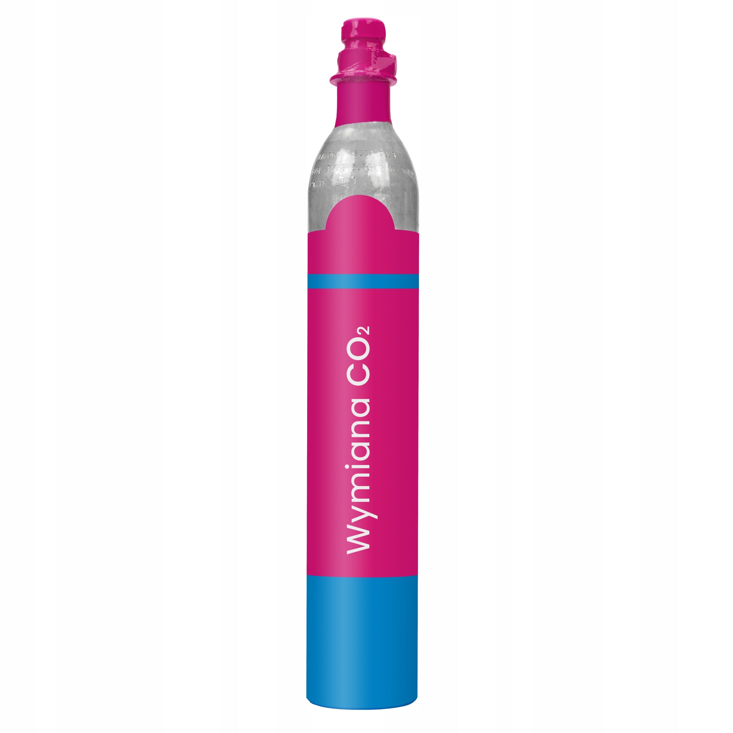 2x REPLACEMENT PINK CYLINDER SODA QC FOR SATURATOR TERRA FILLING Manufacturer code gaz do napełnienia stream