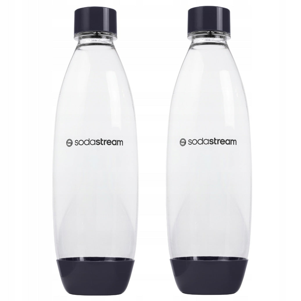 2x SODASTREAM BOTTLES FOR DISHWASHER DEEP BLUE 1L FUSE FOR WATER SATURATOR