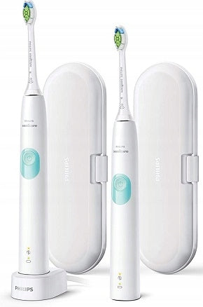 2x SONIC TOOTHBRUSH PHILIPS SONICARE 4300 HX6807/35 WHITE Manufacturer code HX6807/35