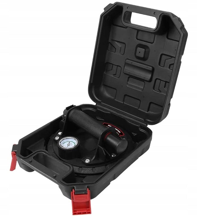 2x SUCTION CUP HOLDER WITH PRESSURE GAUGE PUMP FOR GLAZE MECHANICAL TILES 300KG Packaging status original