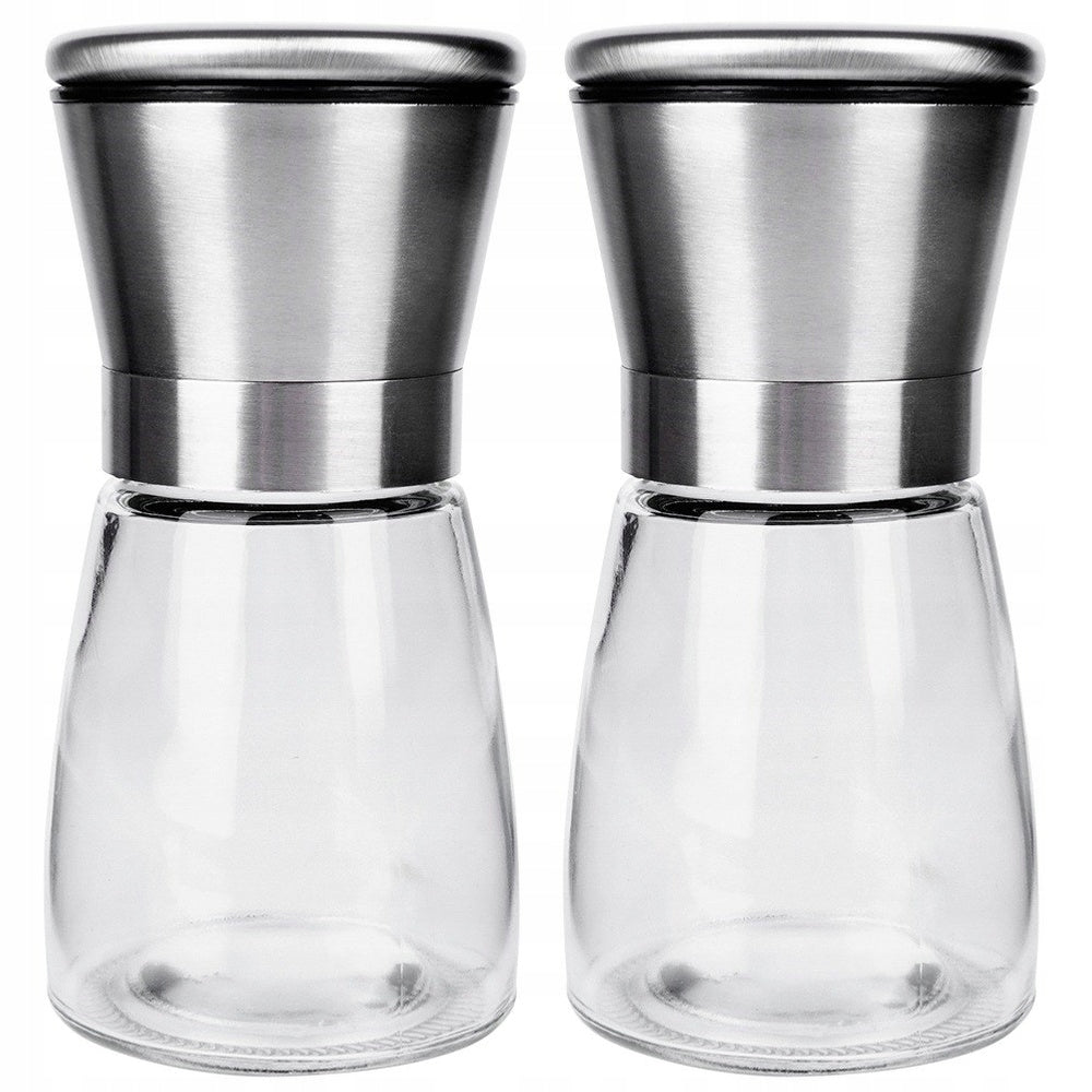 2x Salt PEPPER Grinders Spice Grinders Set Grinder Set Brand Vilde