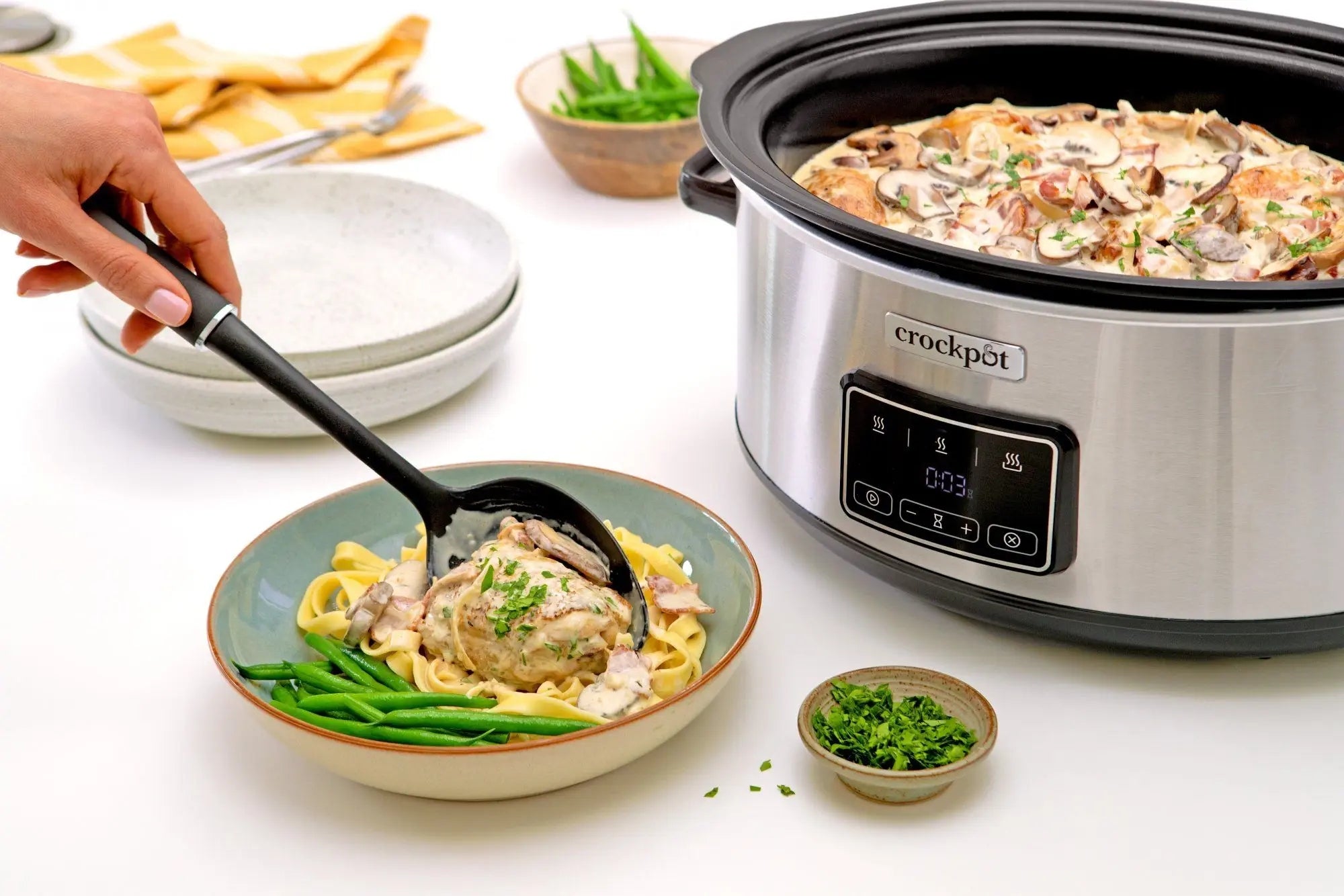2x Slow Cooker Crock-Pot CSC112X 6,5l (silver) Brand Crock-Pot