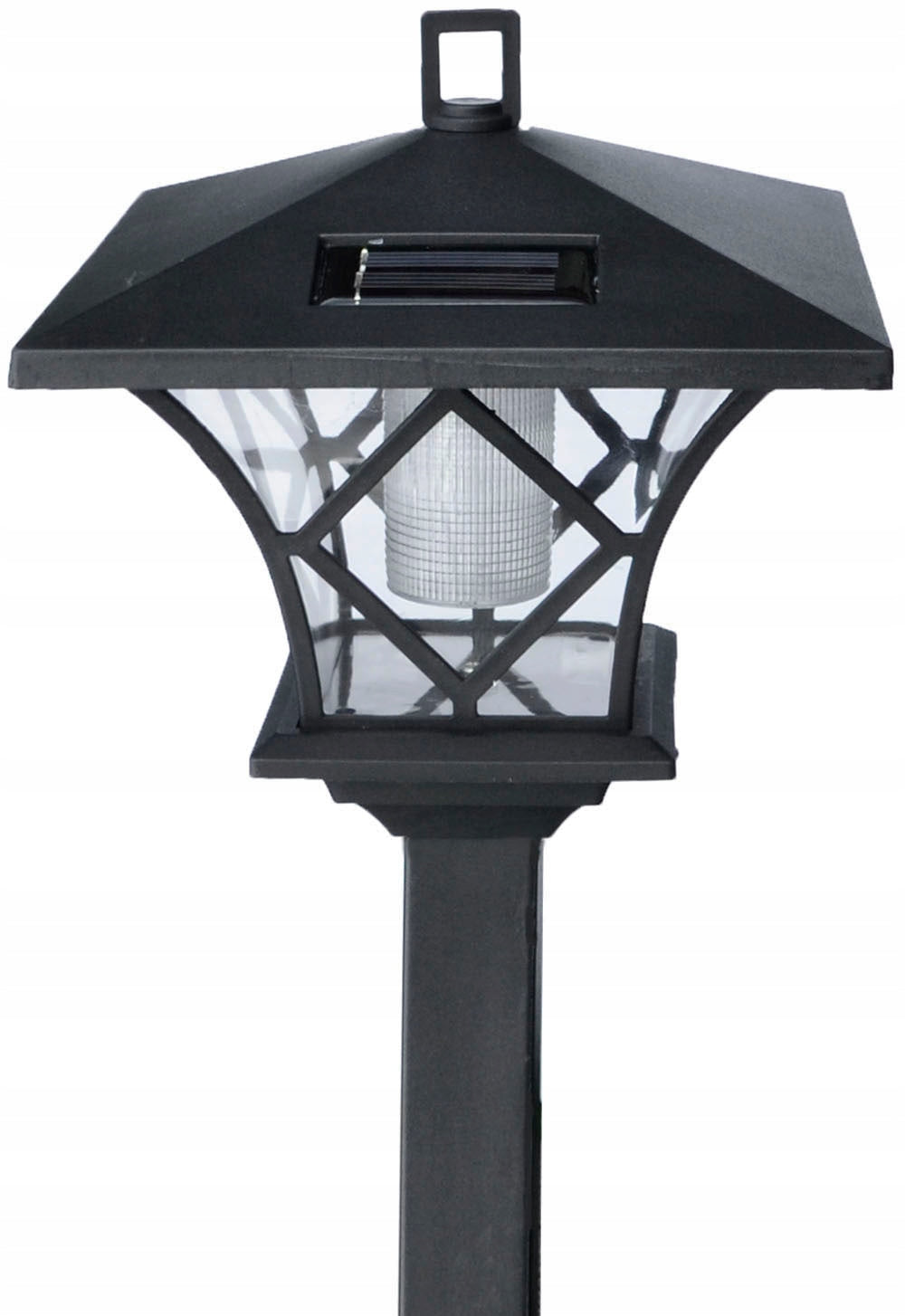 2x Solar Garden Lamp LED Lantern Lamp 150 cm Decorative Punched Post Spike length 16 cm