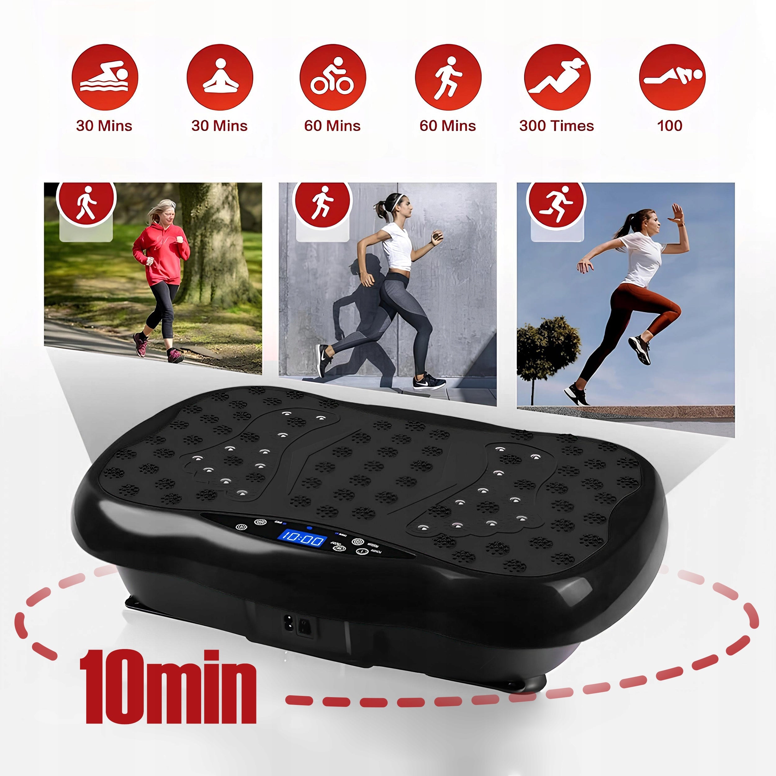 2x Vibro Slim Masazer Vibration Platform Full Body Training Without Effort Brand Renew Force