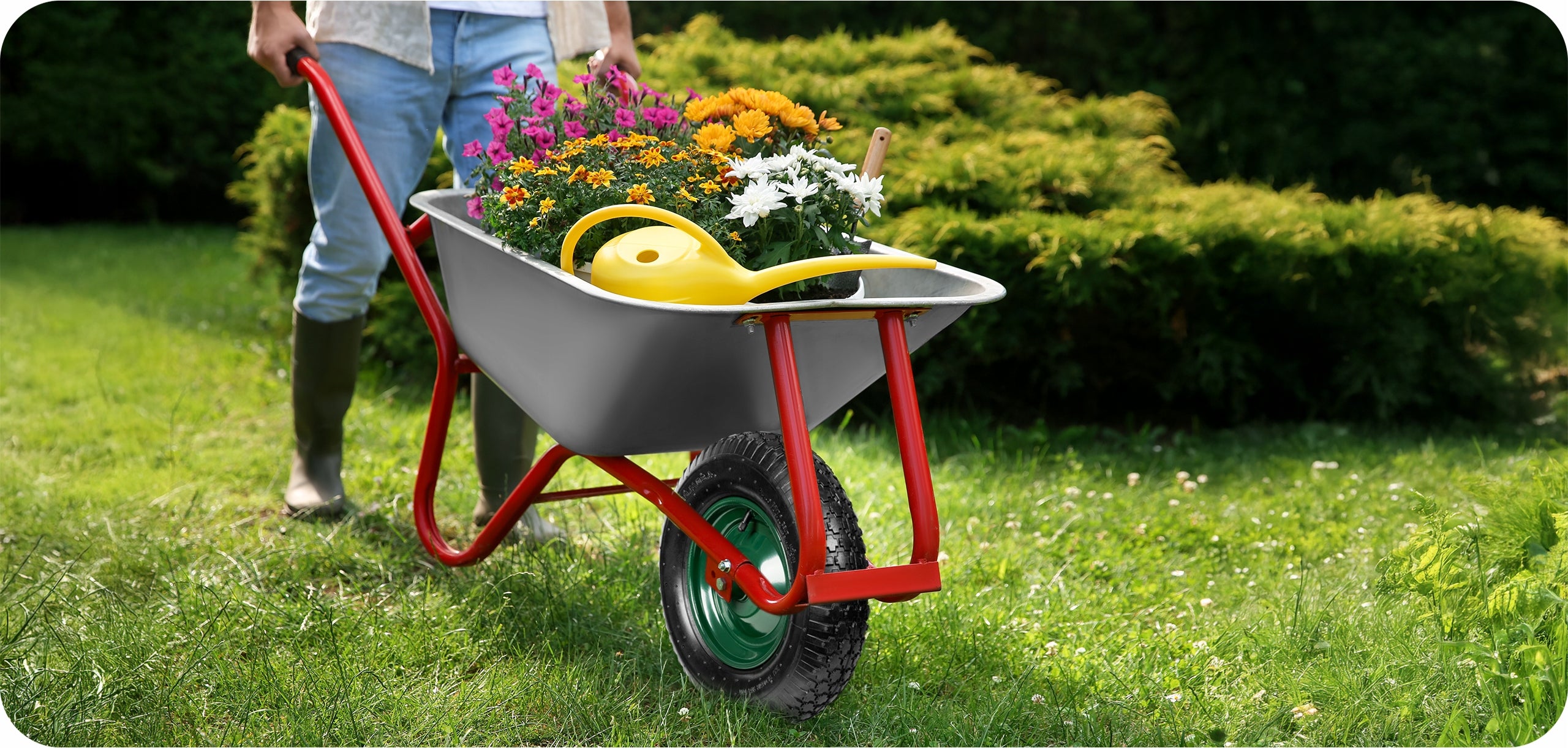 2x WHEEL FOR WHEELBARROW STRONG WITH INNER TUBE PUMPED 4.80/4.00-8 + AXLE Kind ring