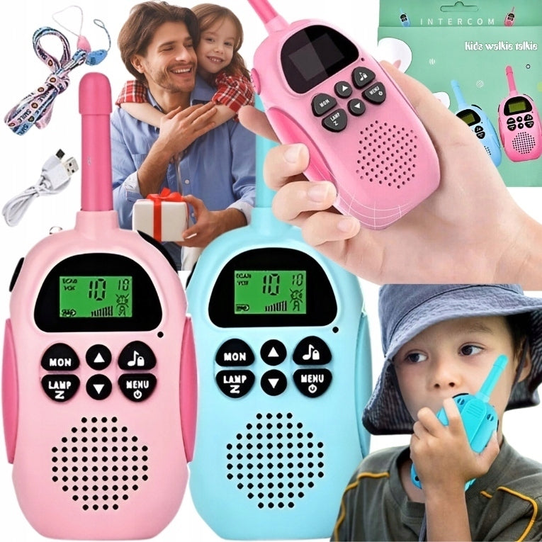 2x Walkie Talkie Kids Video Two-Way Radio with PINK&BLUE Camera Manufacturer code 6973344884183