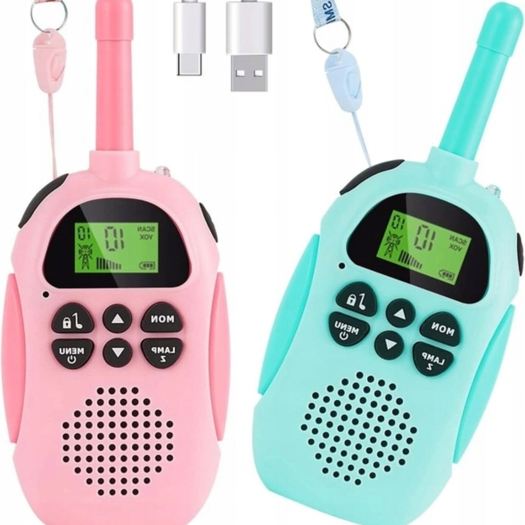 2x Walkie Talkie Two-Way Radio LED Flashlight Walkie Talkie LARGE RANGE FOR KIDS Brand no brand