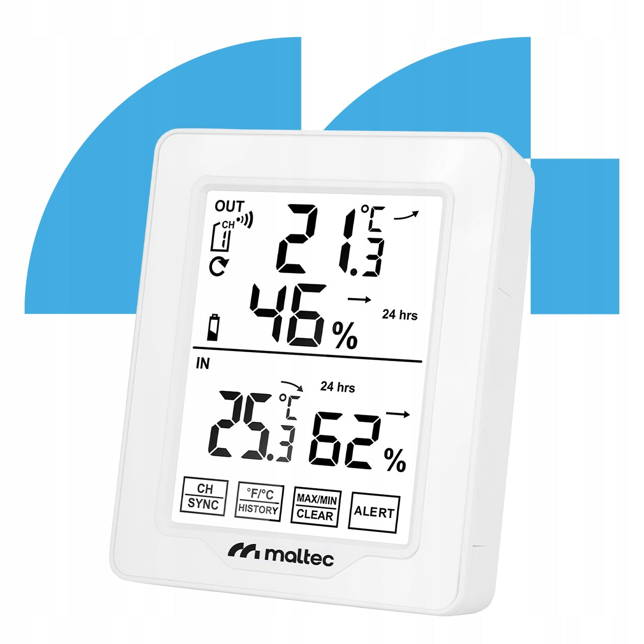2x Weather Station Maltec Daily600m Brand Maltec