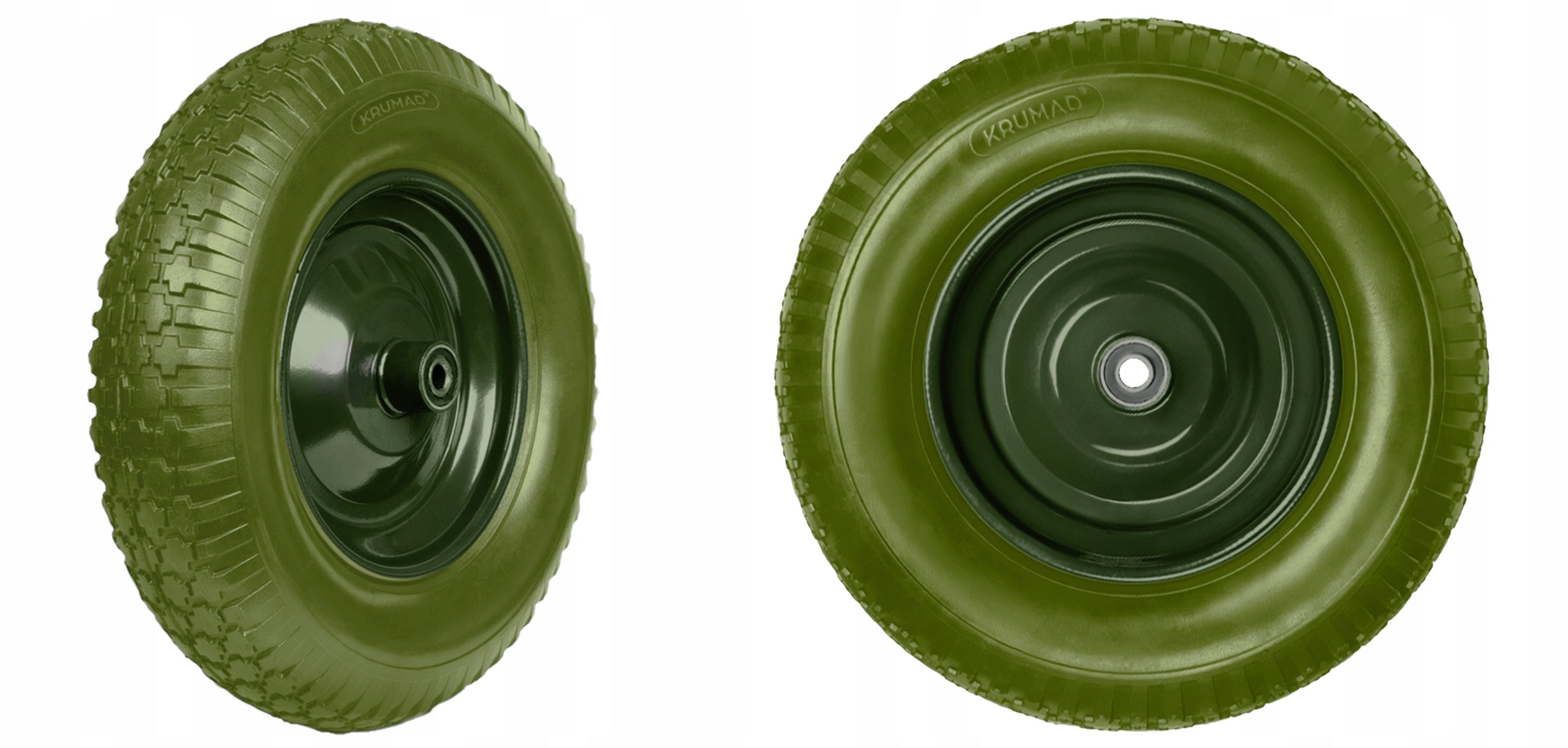 2x Wheelbarrow Full Tubeless Foam Wheel Trolley 8PR 4.80/4.00-8 AXLE Manufacturer code KOŁO DO TACZKI 4.80/4.00-8 + OŚ BEZDĘTKOWE