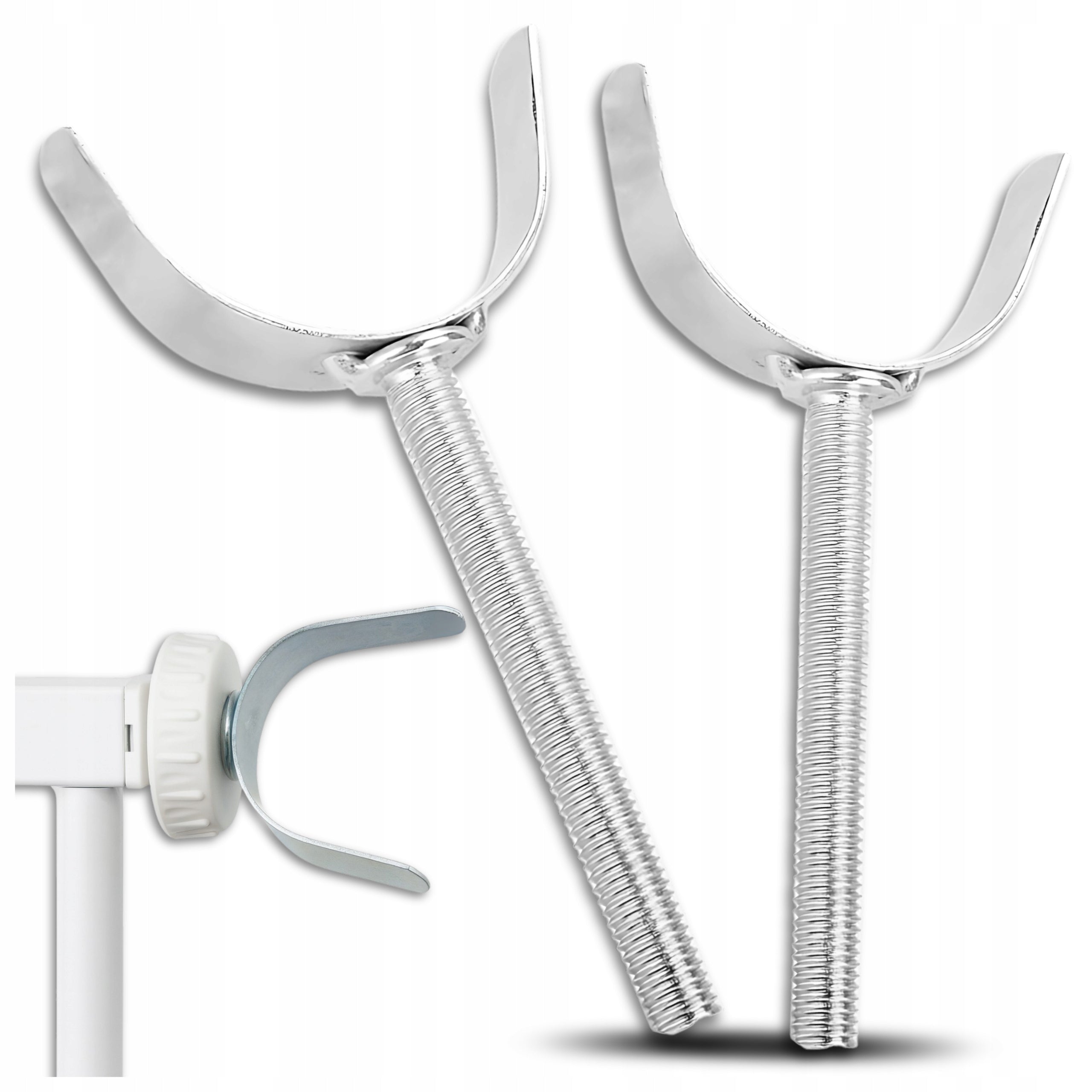 2x holder attachment to the protective barrier – adapter to the post/profile