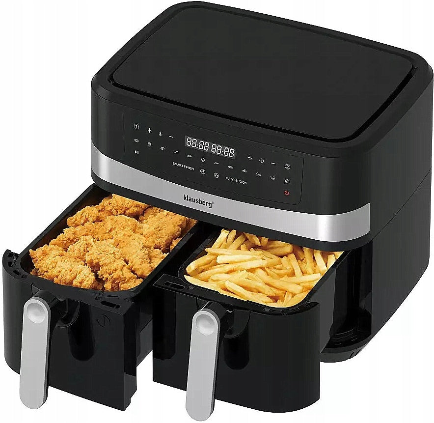 2x4,5L FAT FREE Fryer 9L AIR KLAUSBERG 2600w