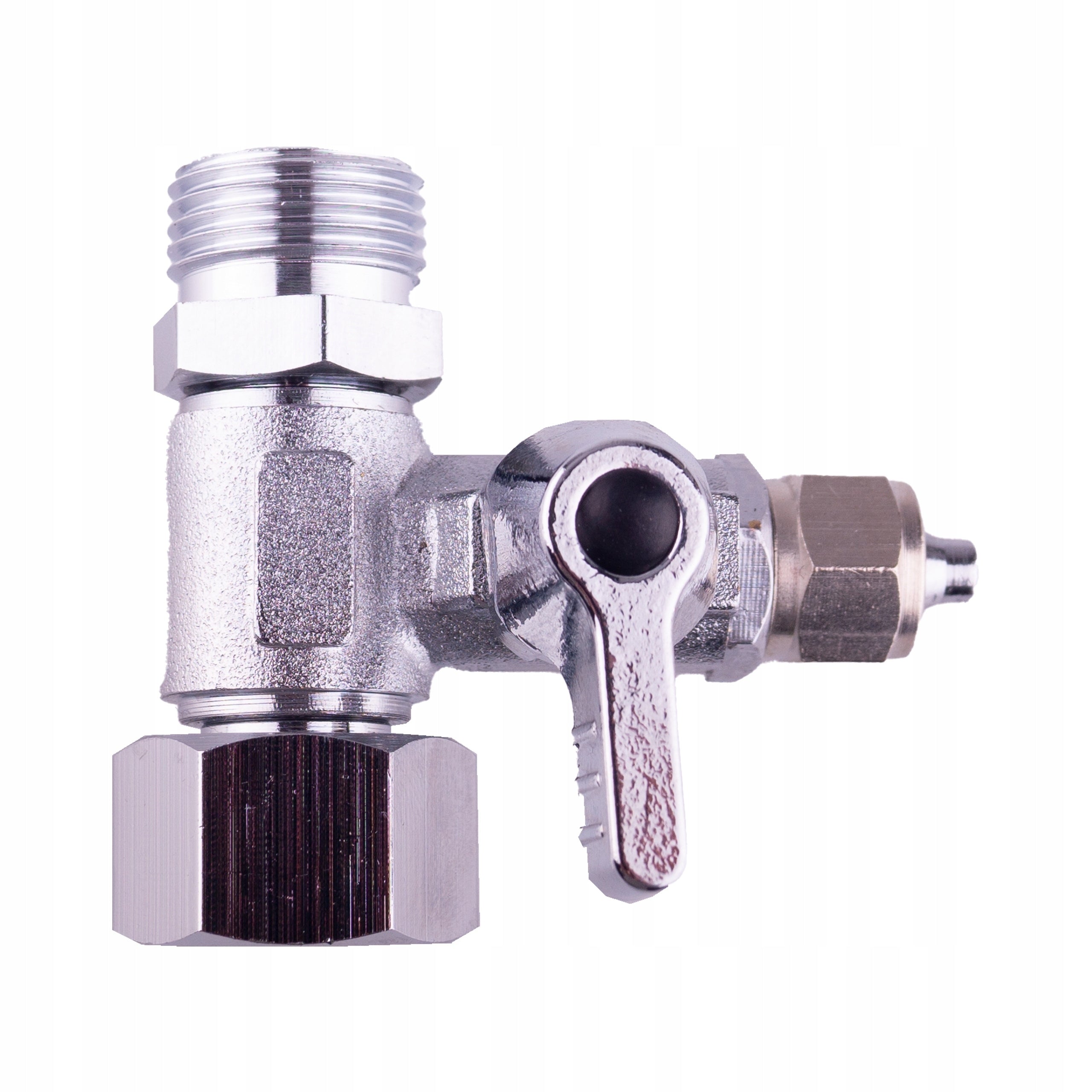 3/8 INCH CONNECTION WITH INTEGRATED VALVE FOR WATER FILTER, OSMOSIS, REFRIGERATOR