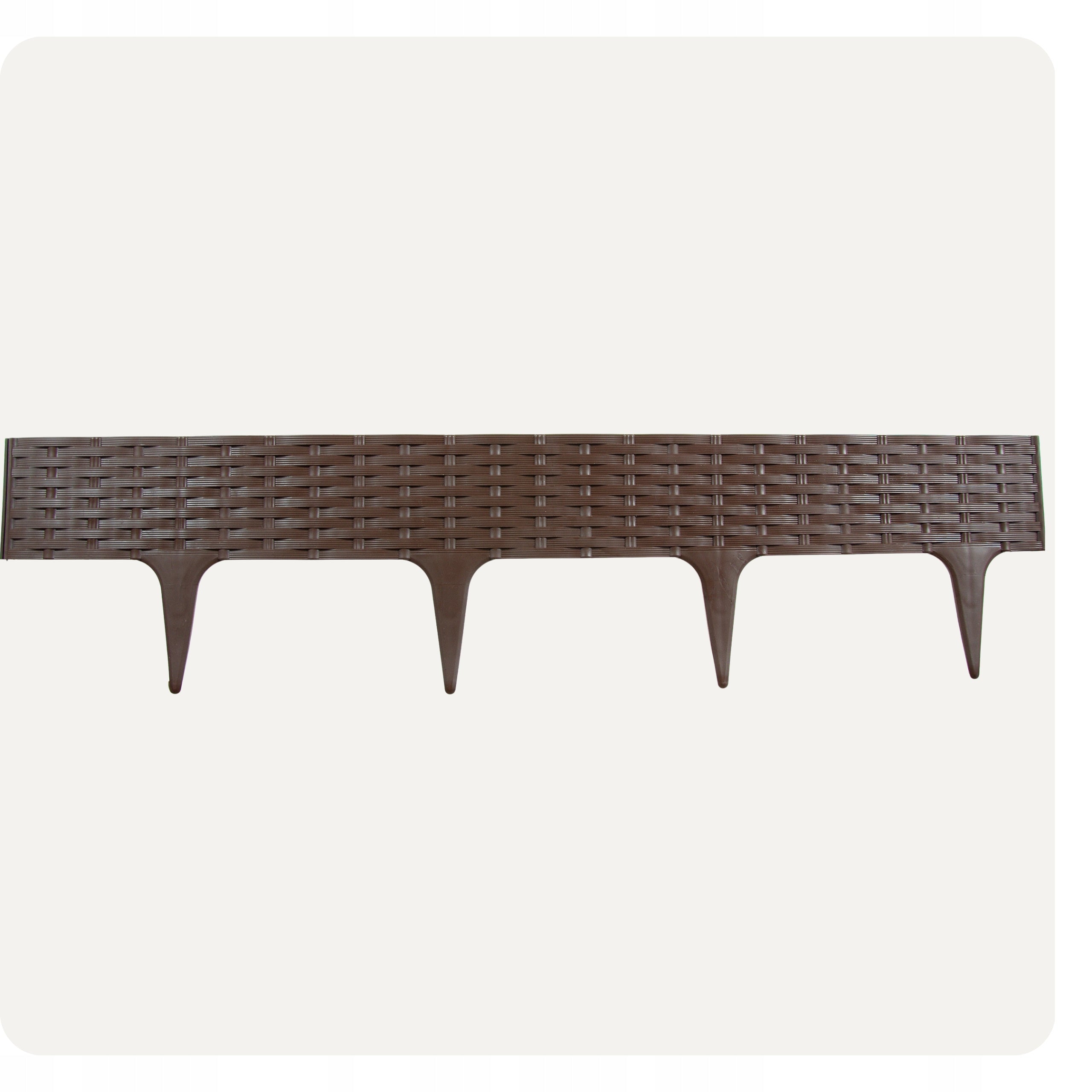 3,9 m Lawn edging Garden Band Palisade Garden Fence Brown Packaging status original