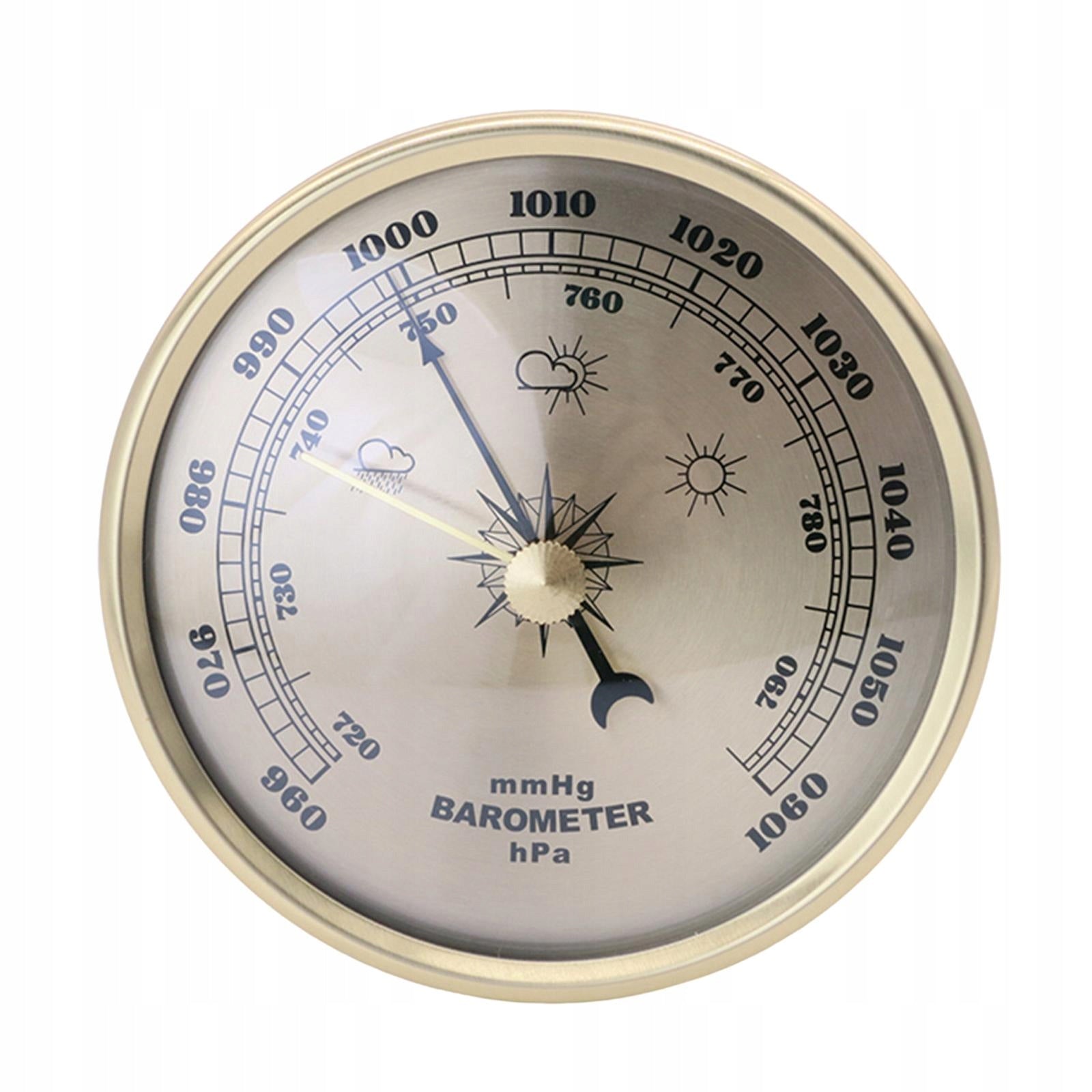 3.Hpa Aneroid Barometer Wall Hanging Metal Frame Round Dial