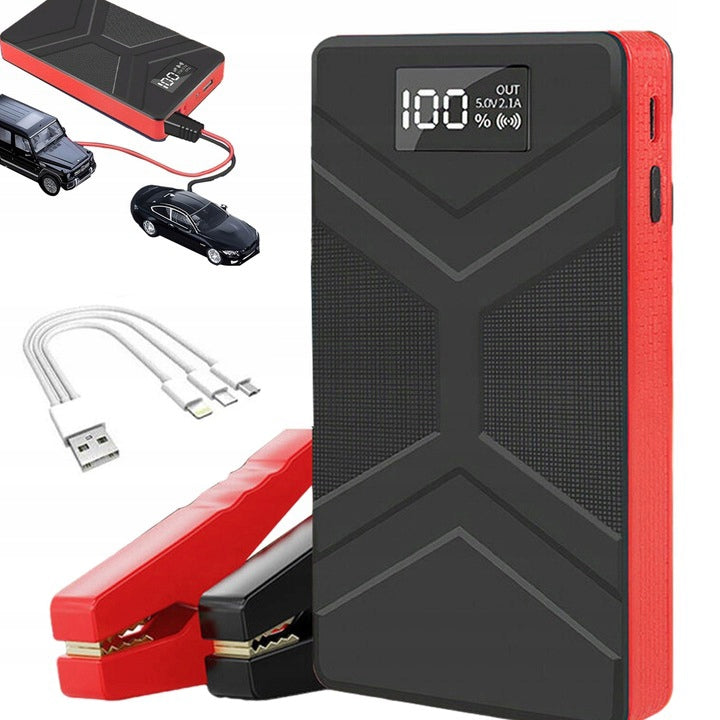 3 IN 1 CAR EMERGENCY POWER SOURCE WITH 30000MAH FLASHLIGHT + USB