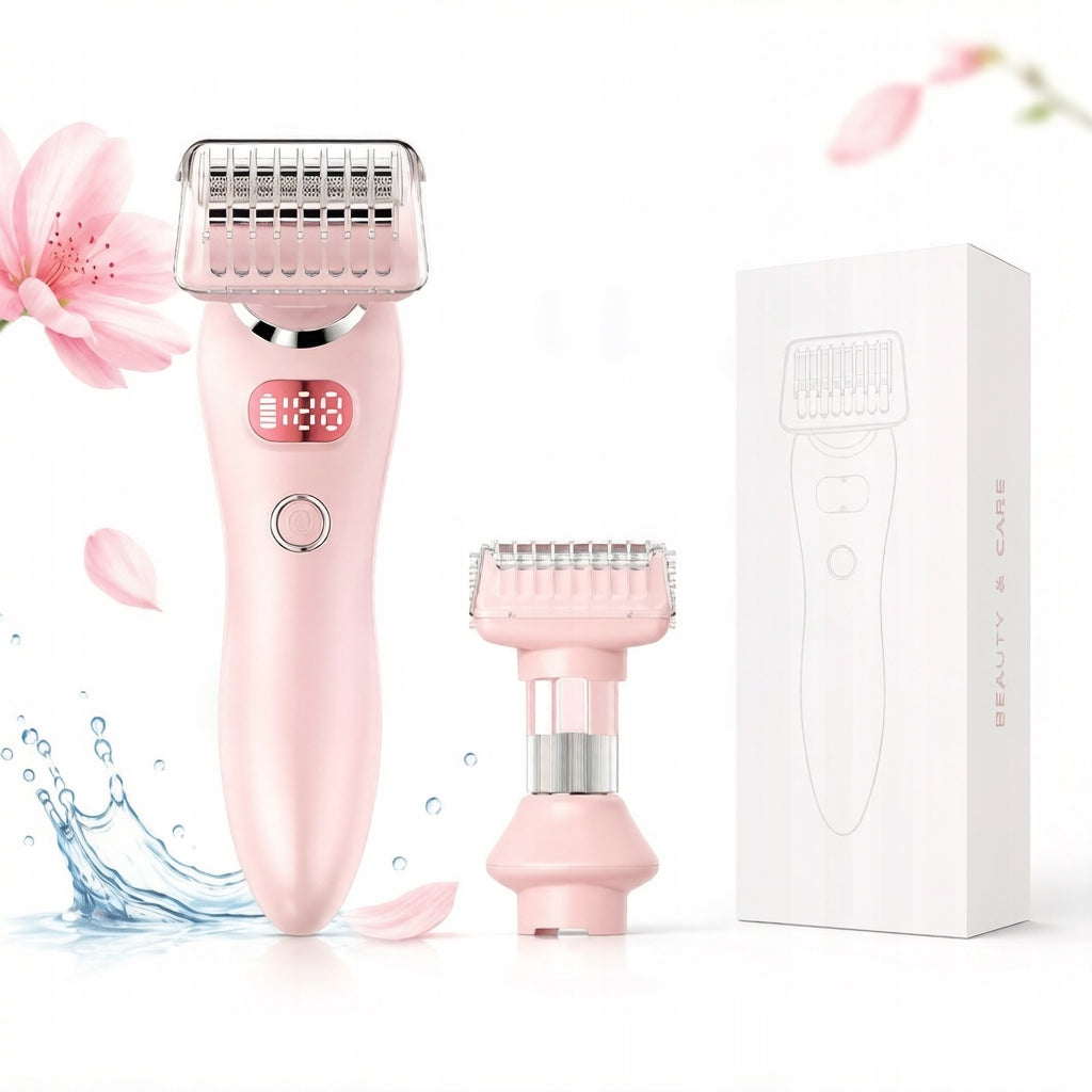 3 IN 1 ELECTRIC EPILATOR PINK + IP7 ARC HEAD WITH LED DISPLAY