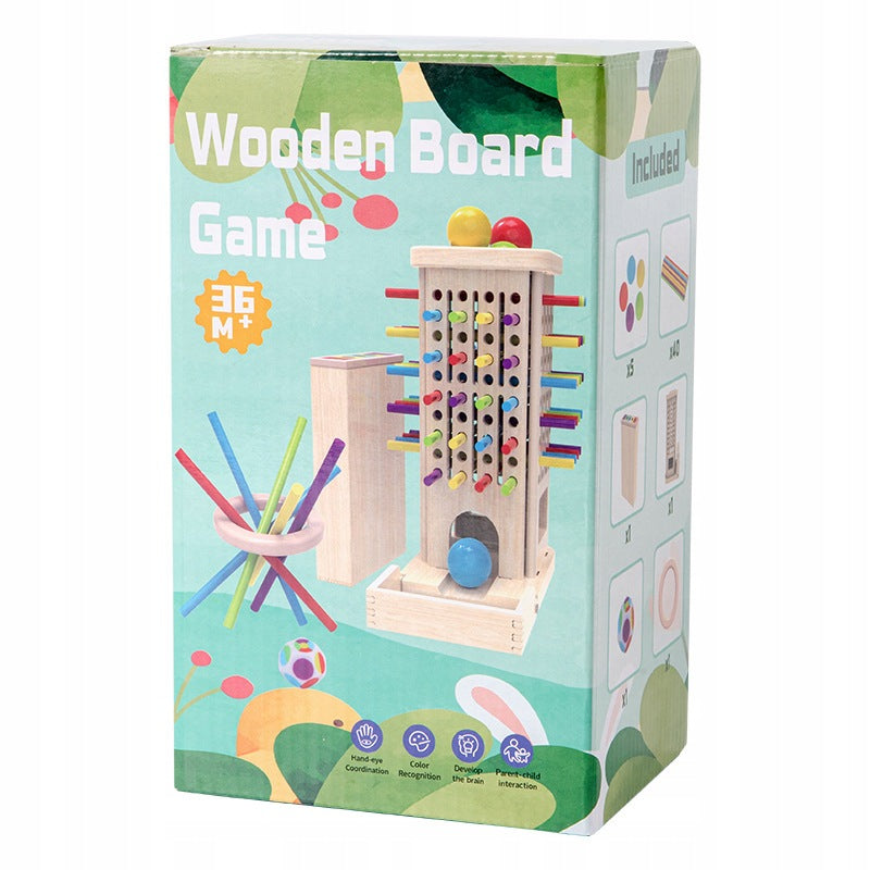 3-IN-1 Montessori Toy Wooden Educational Game - for Kids 3 Years and Up Packaging status original