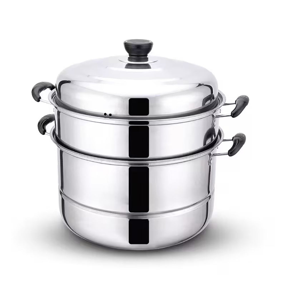 3-PLY STEAMER 28 CM STAINLESS STEEL STEAM POT STEAM PRESSURE COOKER Packaging status original
