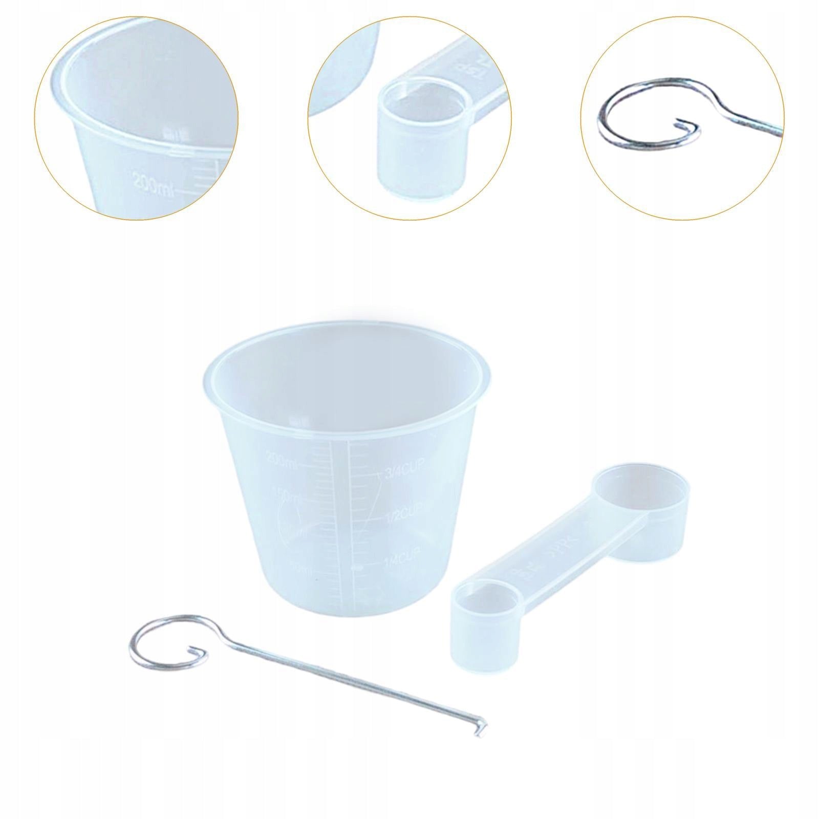 3 Pieces Bread Machine Parts Aceessories 200ml Home Baking Cooking with Brand no brand