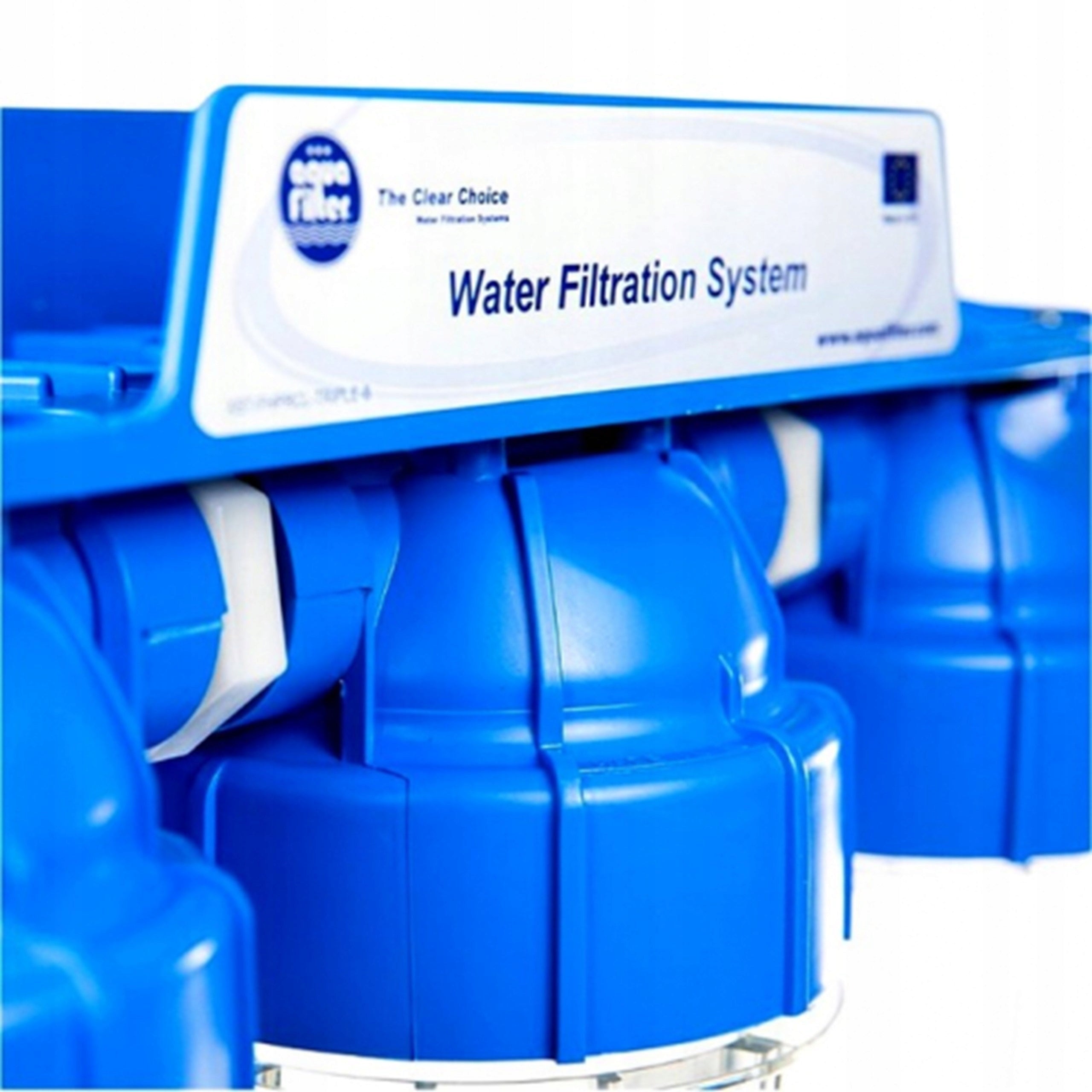 3 Stage Water Filter FHPRCL34-B-TRIPLE 3/4" AQUAFILTER For Water Input 10" Kind filter