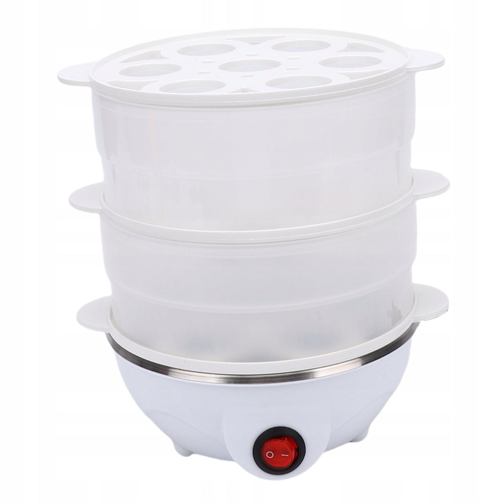 3-Tier Egg Cooker Multifunctional Compact Electric Cooker Dominant color multicolor