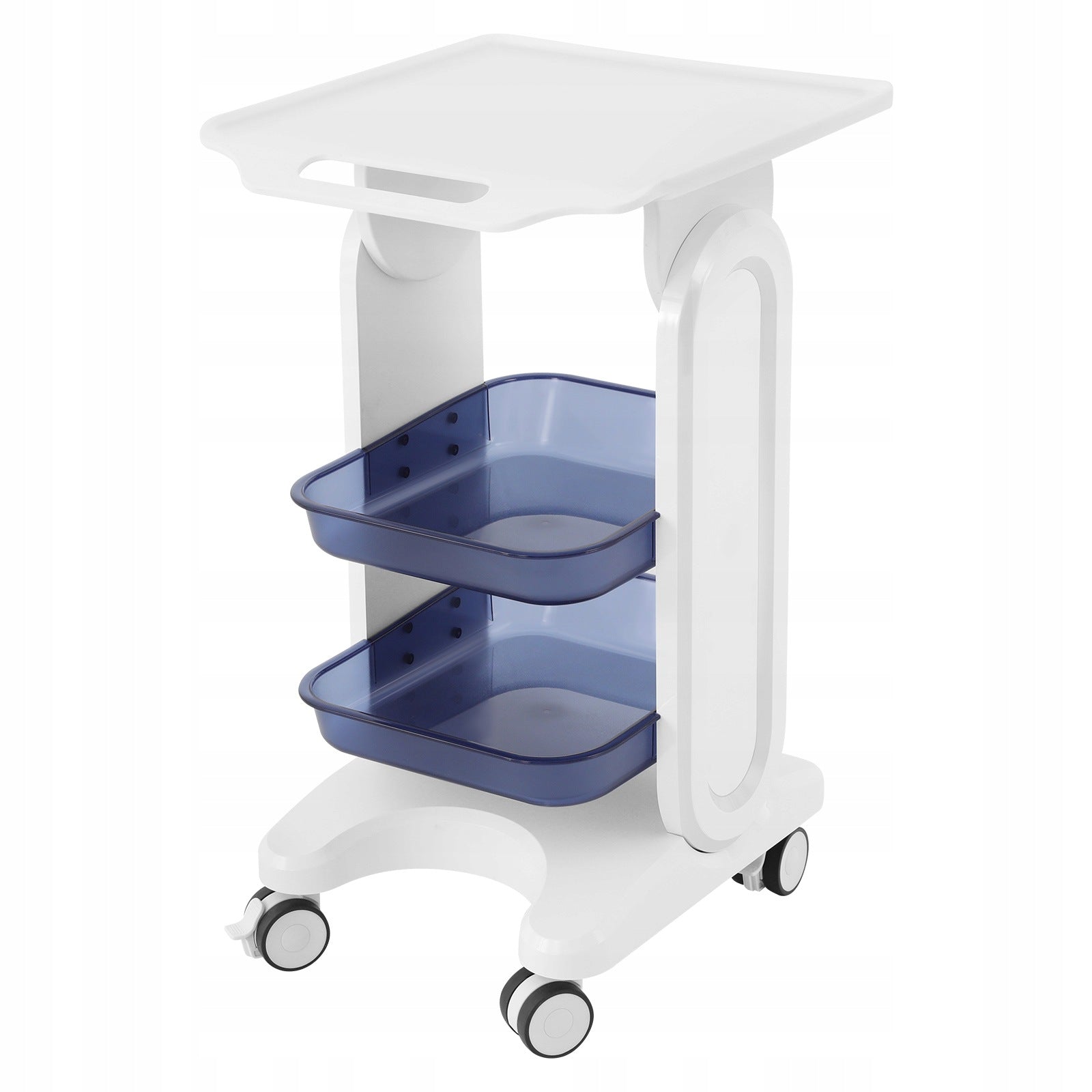 3-Tier Medical Cart Beauty Salon Storage Cart Tool Storage Cart 44*36*76cm