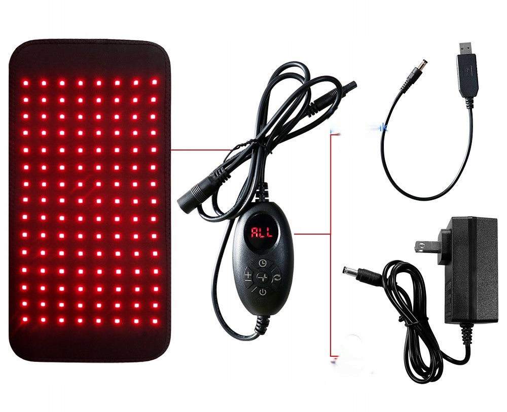 3-in-1 LED Belt Red Light Therapy 660–850nm Back Shoulder Mat. Medical device no