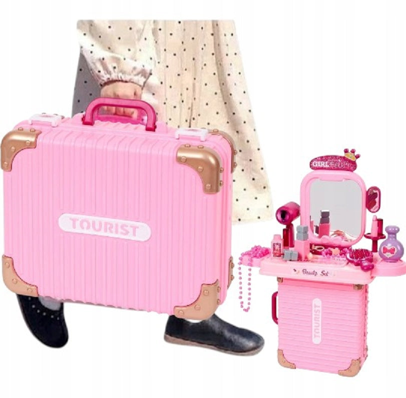 3-in-1 Playset - Dressing Table in Case with Accessories Brand no brand